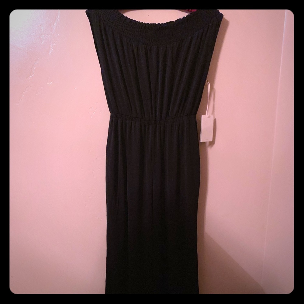 Off Shoulder Black Jumpsuit